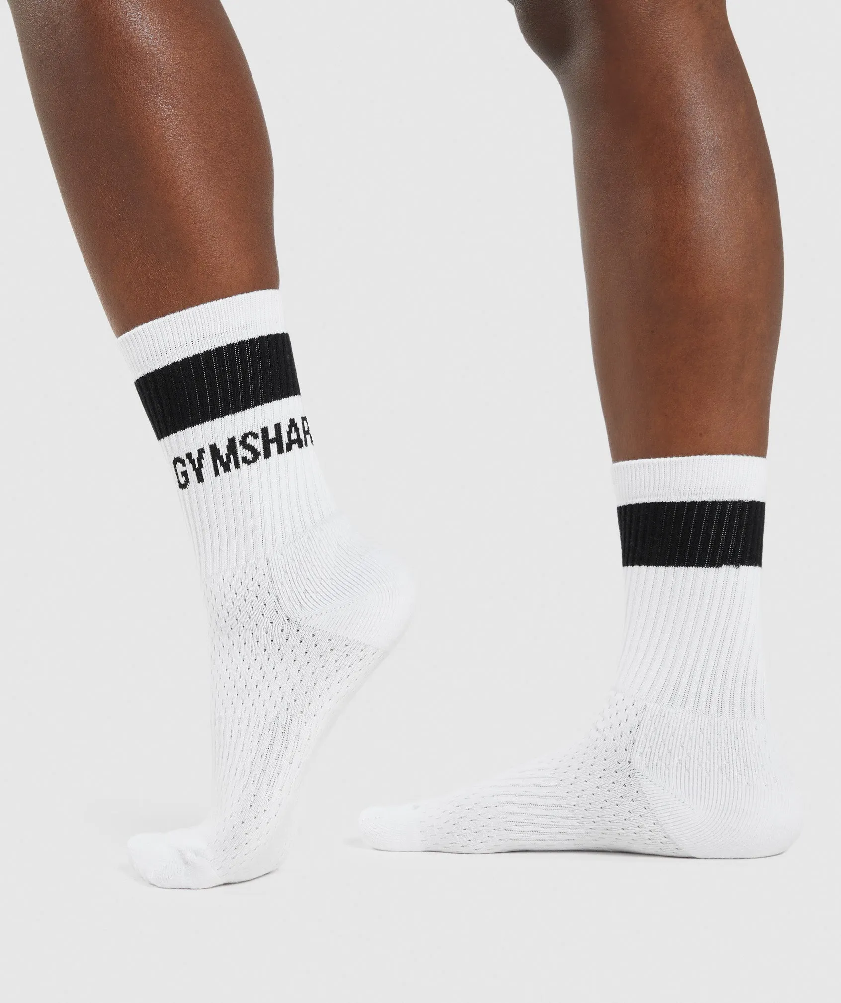 Gymshark Crew Socks 1pk - White