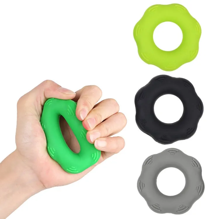 Hand Exercise Massage Bump Gear Type Silicone Grip Ring, Style: 50LB (Black)