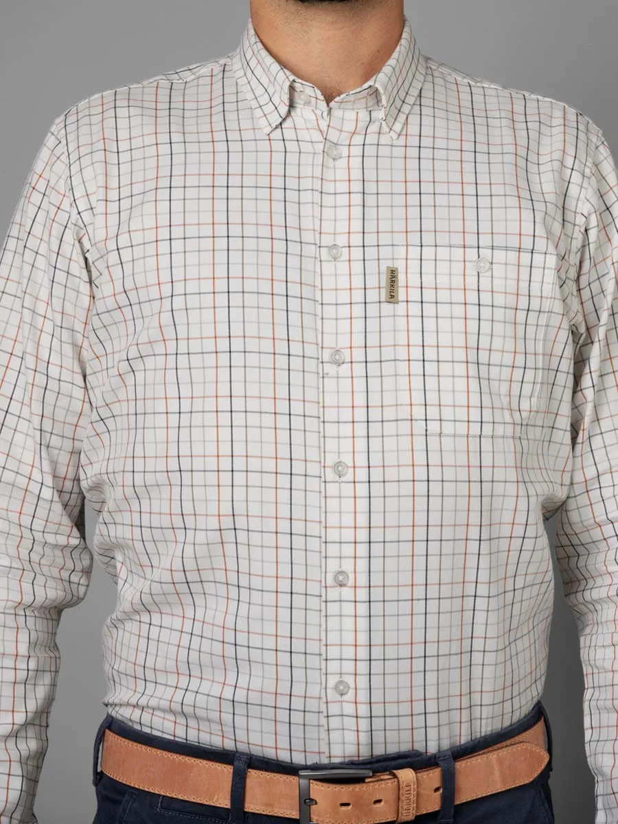 HARKILA Retrieve Shirt - Mens 100% Cotton - Bloodstone Check