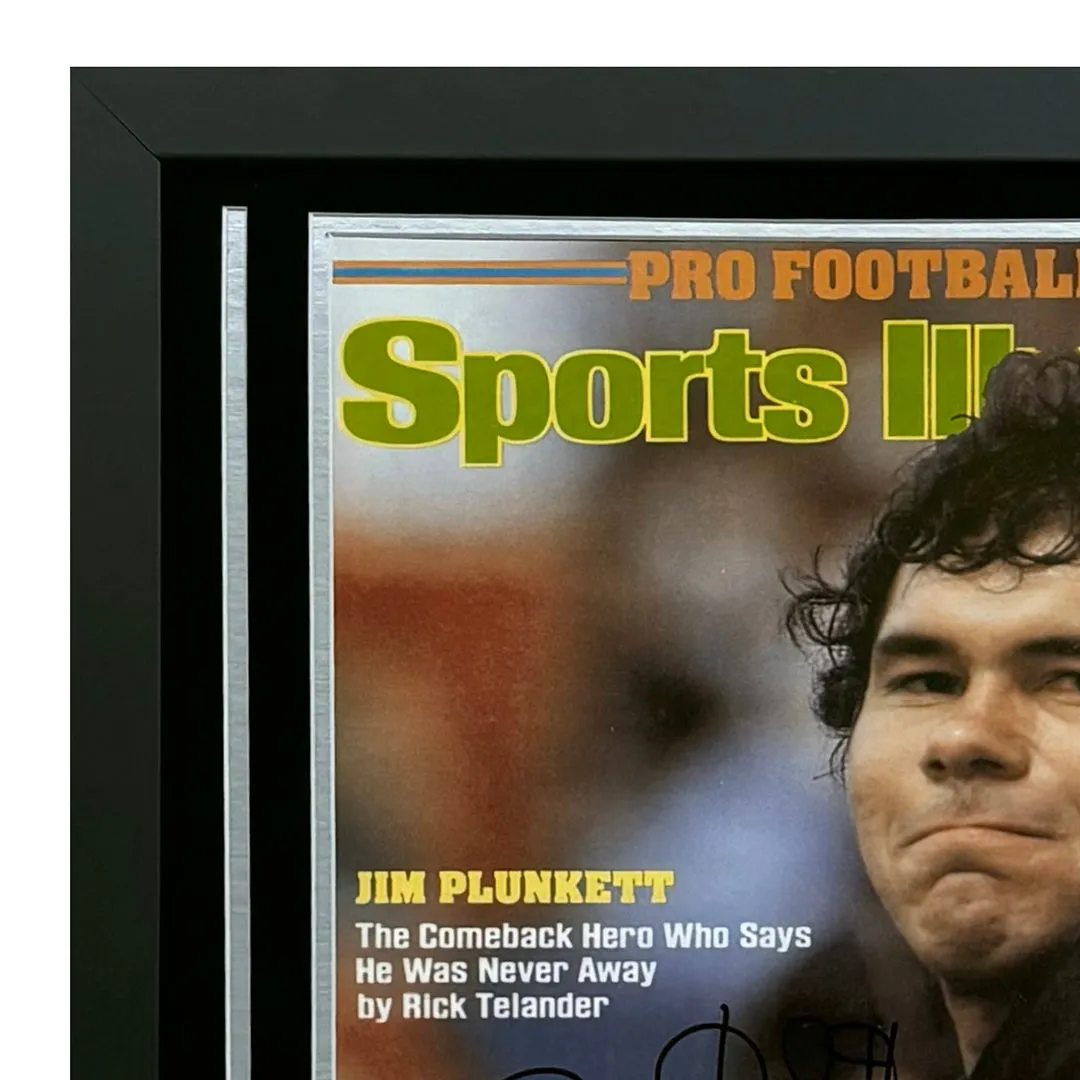 Jim Plunkett  Hand Signed & Framed Steelers 16x20 Football Photo