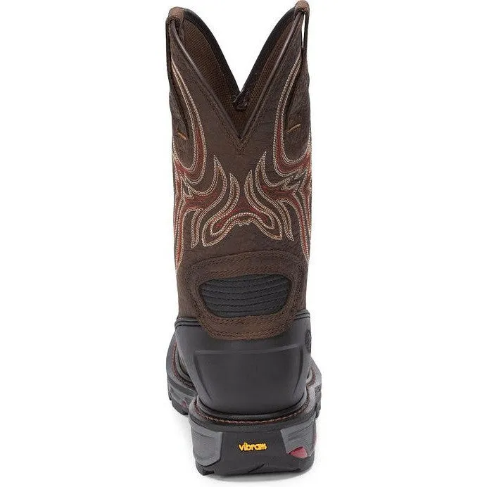 Justin Men's Driscoll 11" Western Work Boot - Pecan Brown - WK2110