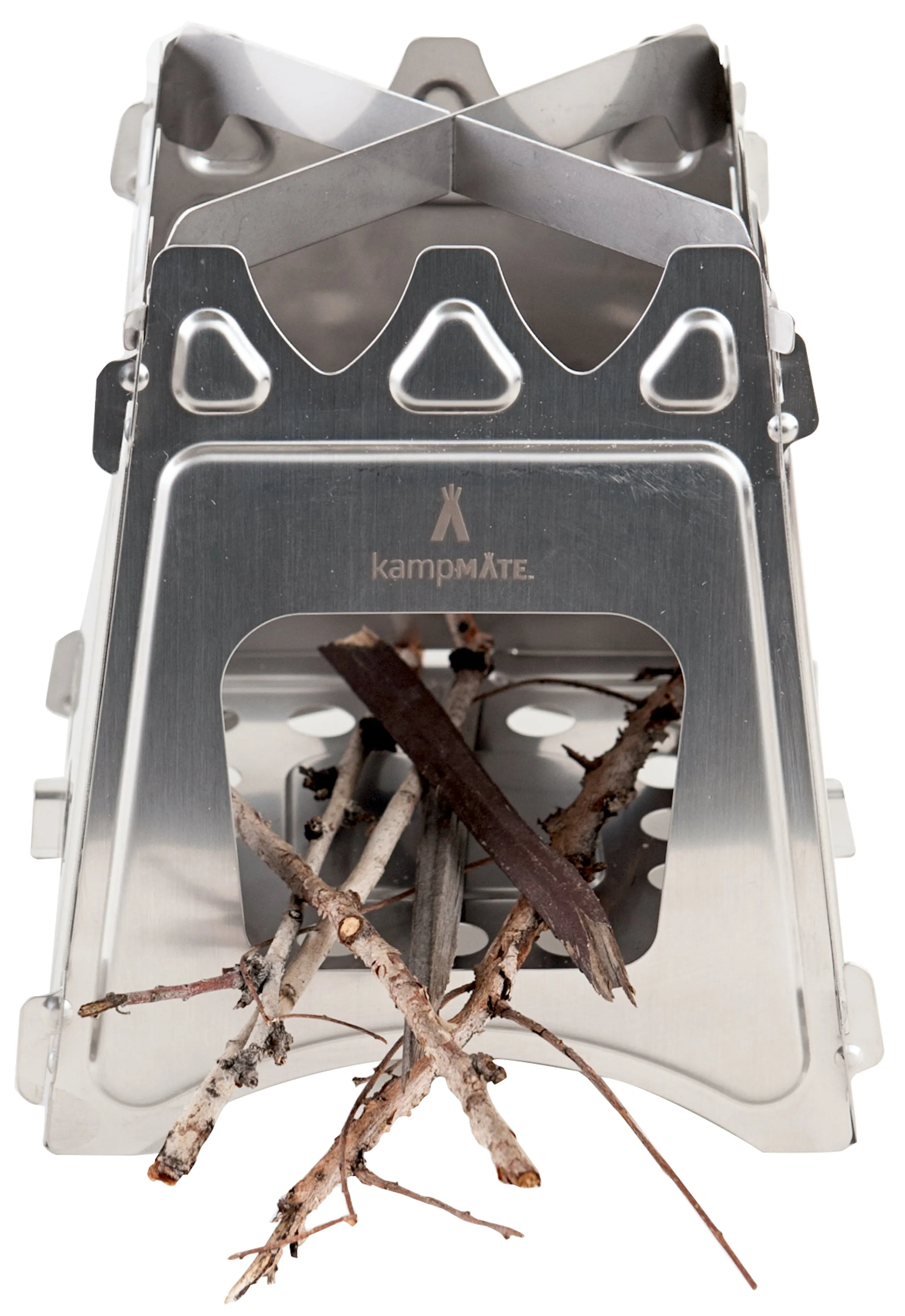 kampMATE WoodFlame Stainless Steel Stove