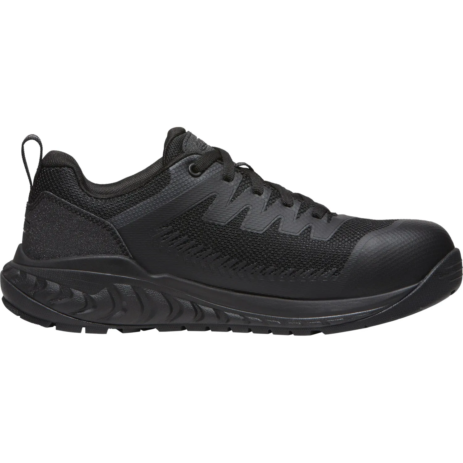 Keen Utility Mens Arvada CT Black Synthetic Work Shoes