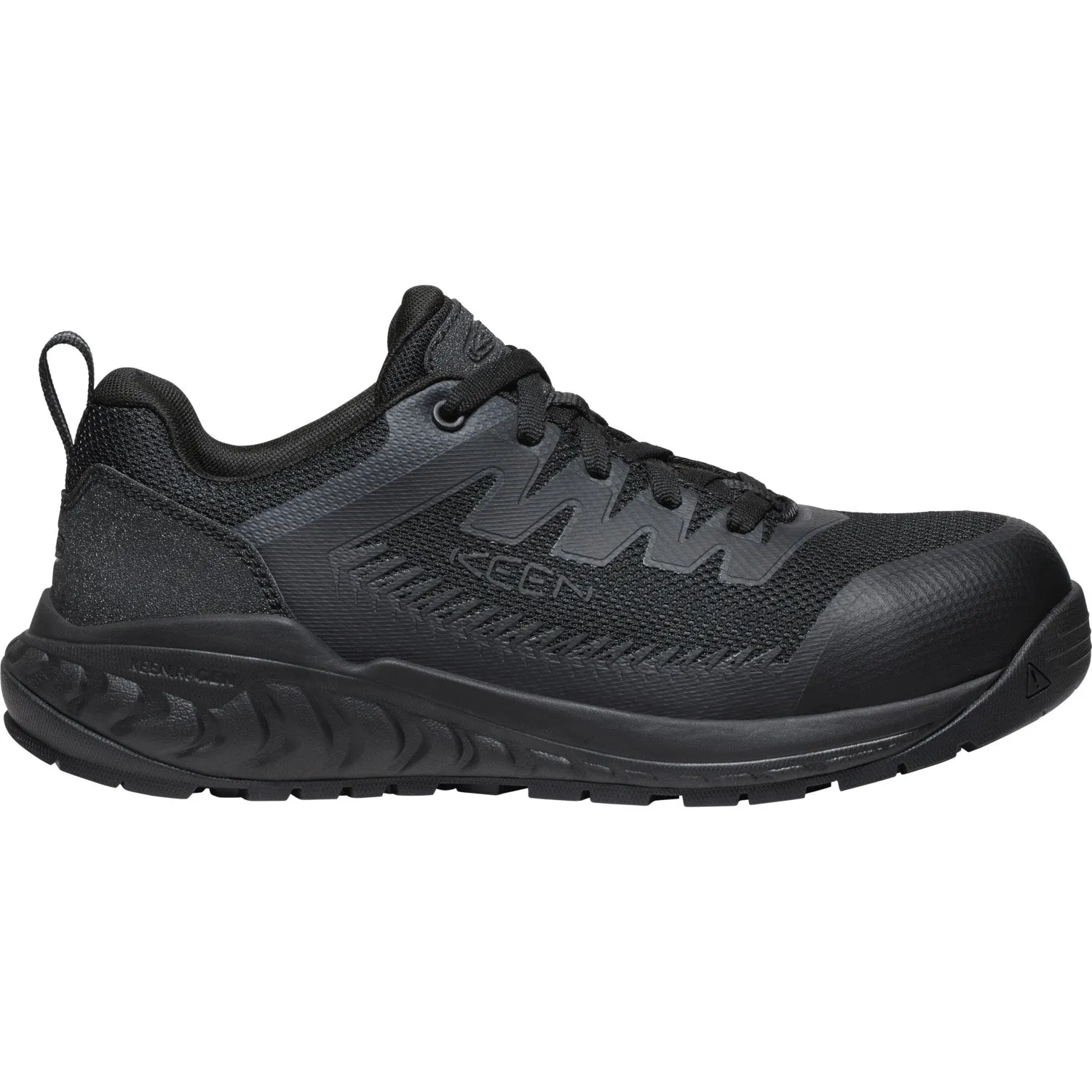 Keen Utility Mens Arvada CT Black Synthetic Work Shoes