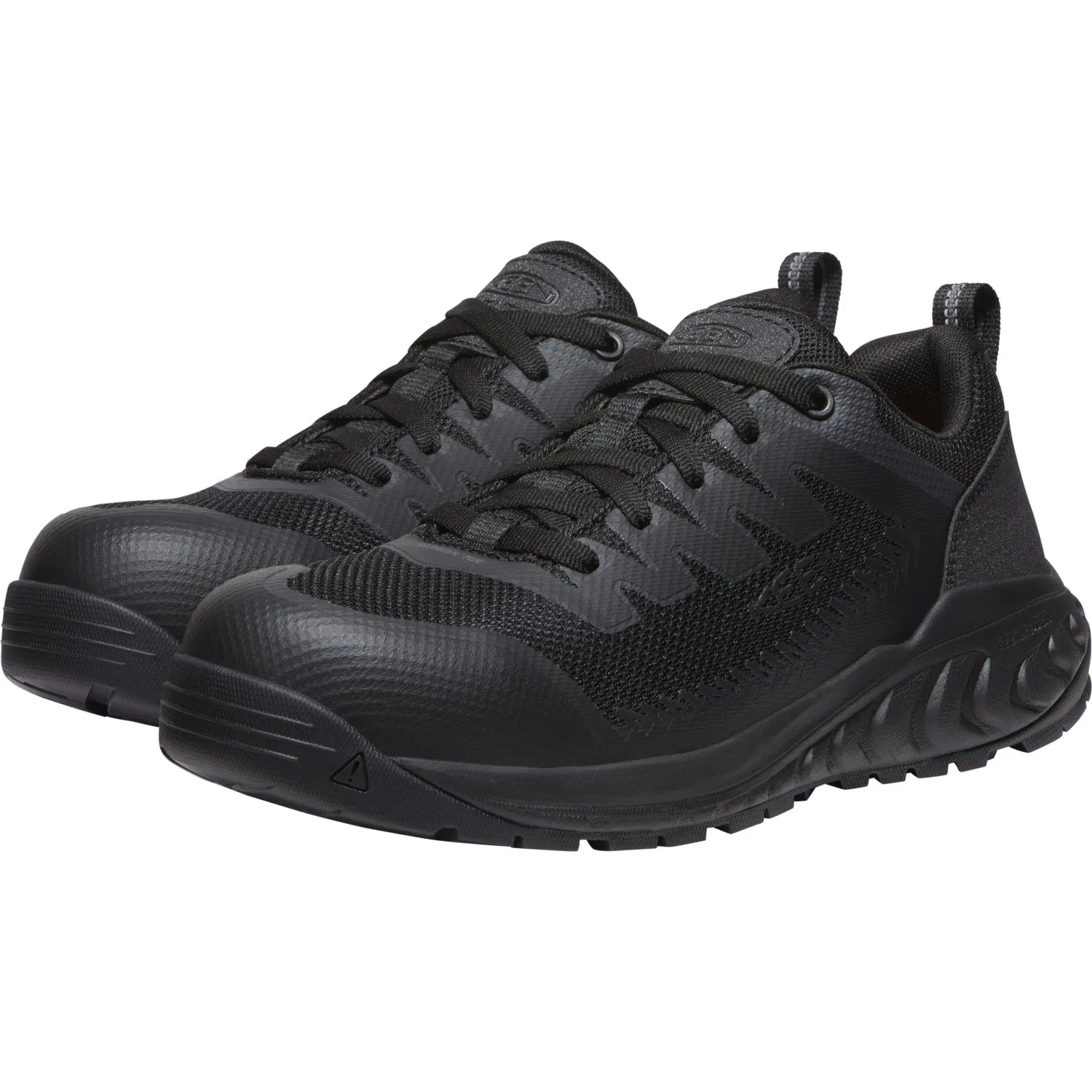 Keen Utility Mens Arvada CT Black Synthetic Work Shoes