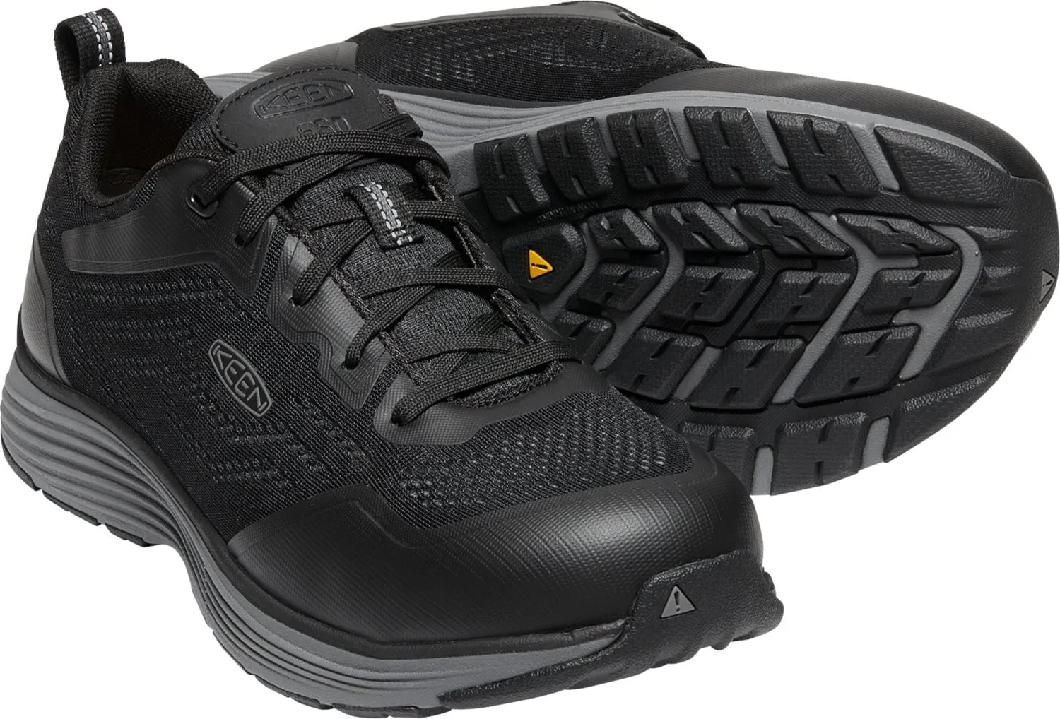 Keen Utility Mens Sparta II ESD Steel Grey/Black Mesh Work Shoes