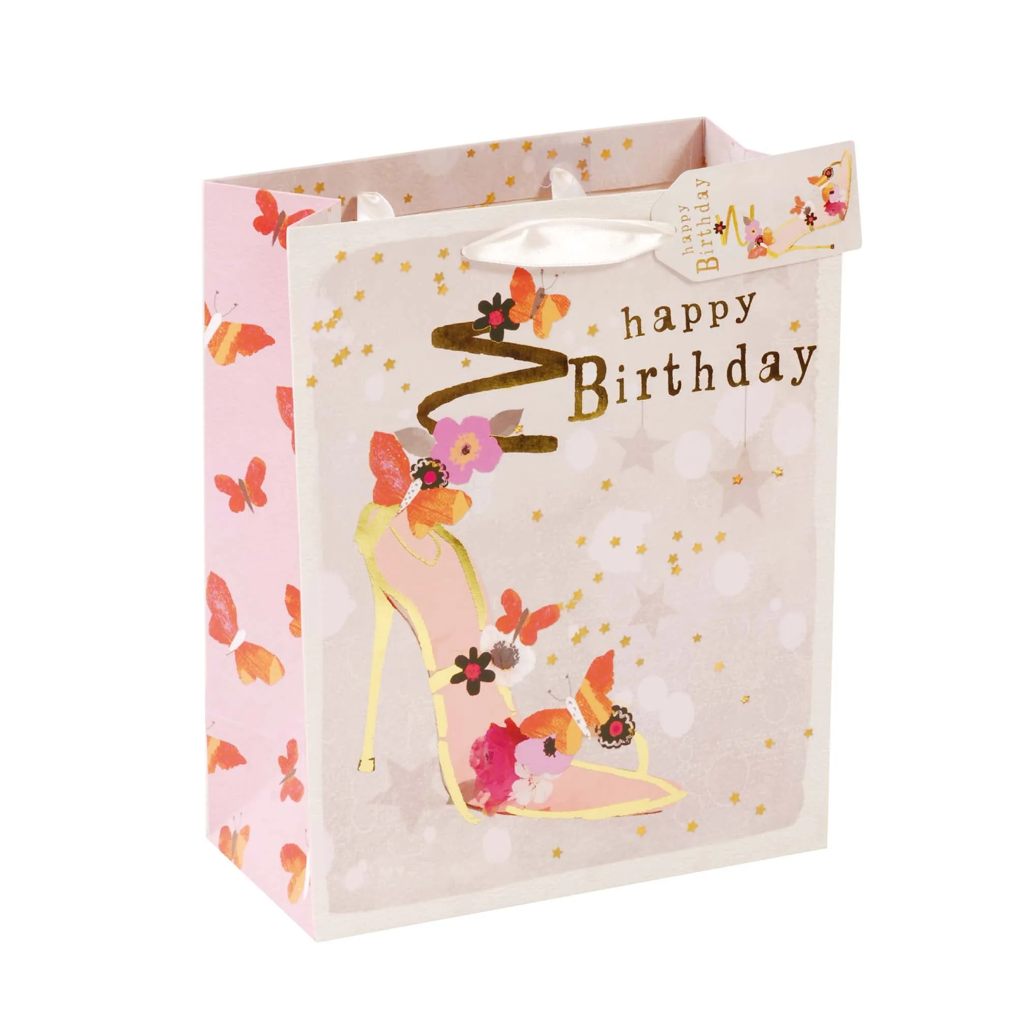 Large Big Flower Birthday Bag Hot Stamp, Matte, 4 Designs