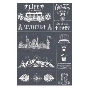 Life is a Daring Adventure - Mesh Stencil 12x18