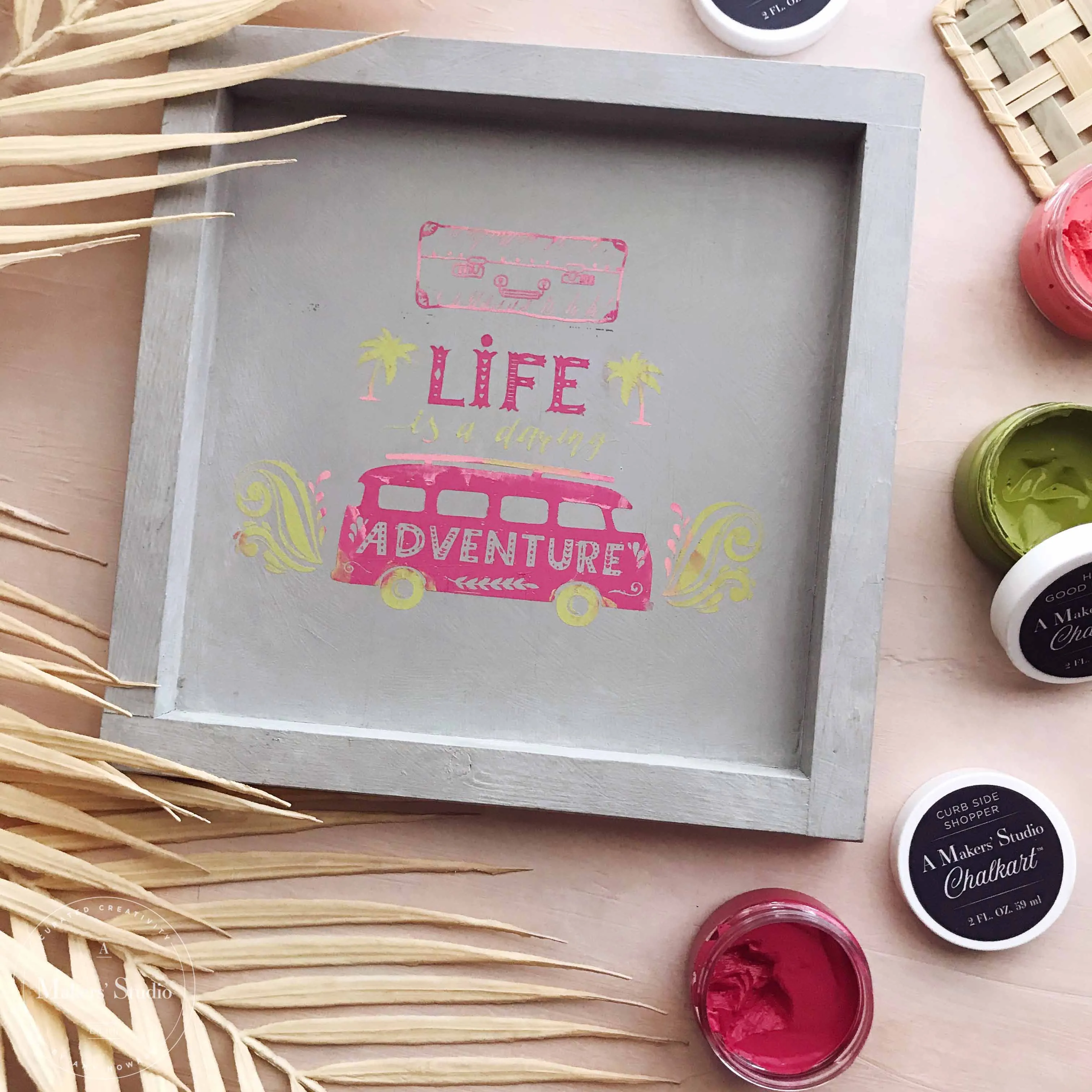 Life is a Daring Adventure - Mesh Stencil 12x18