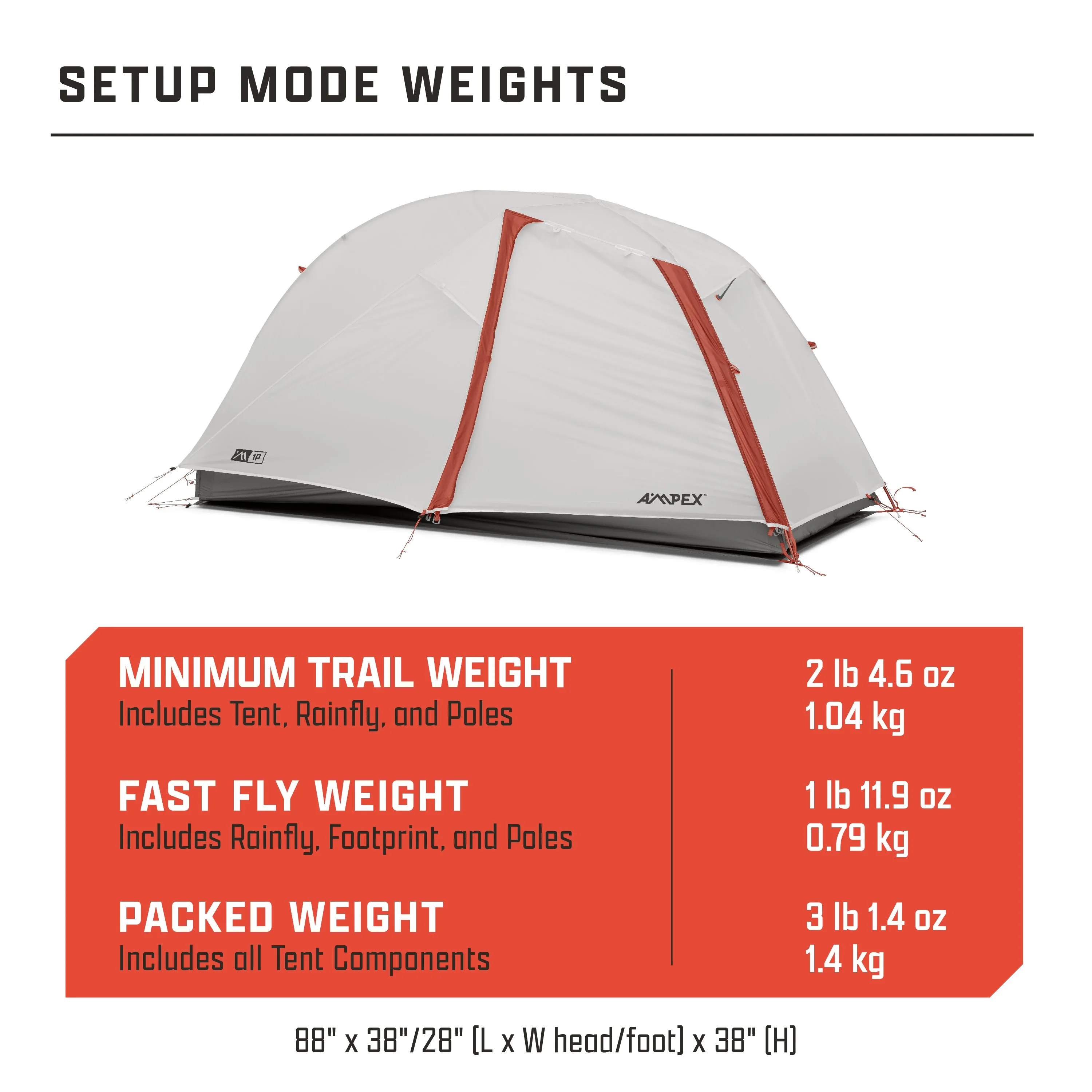 Lightweight Backpacking Tent | 1 Person