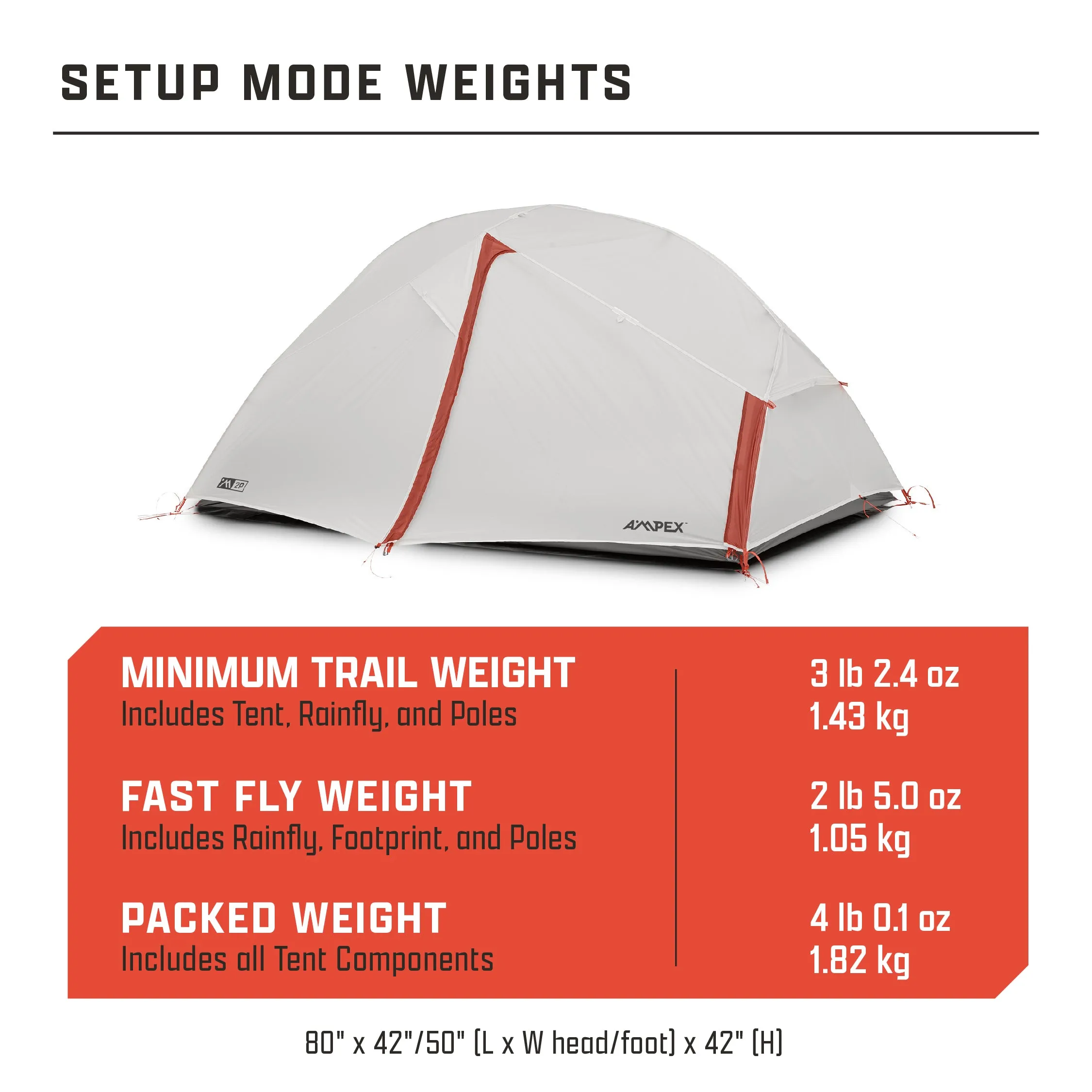 Lightweight Backpacking Tent | 2 Person