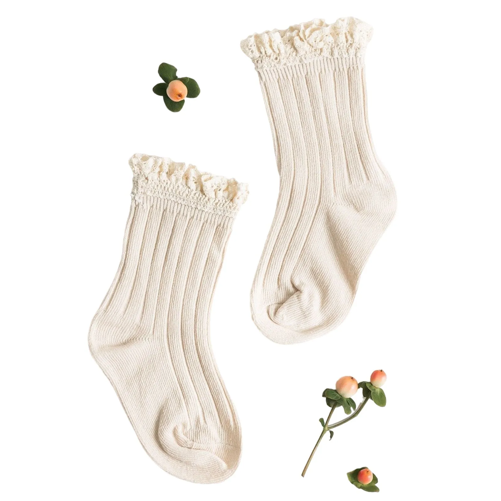 Llb Lace Top Knee High Socks