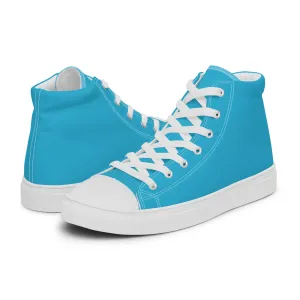 Men’s Aqua Blue High Top Shoes