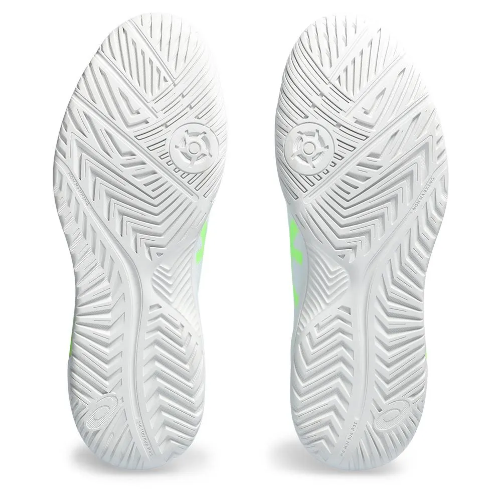 Men's Gel-Dedicate 8 Pickleball Shoes White and Lime Burst