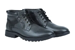 Mens Leather Casual Boot Shoe 38013