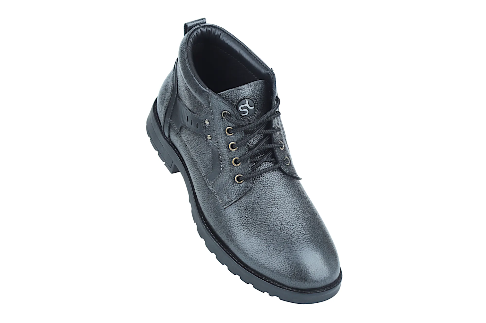 Mens Leather Casual Boot Shoe 38013