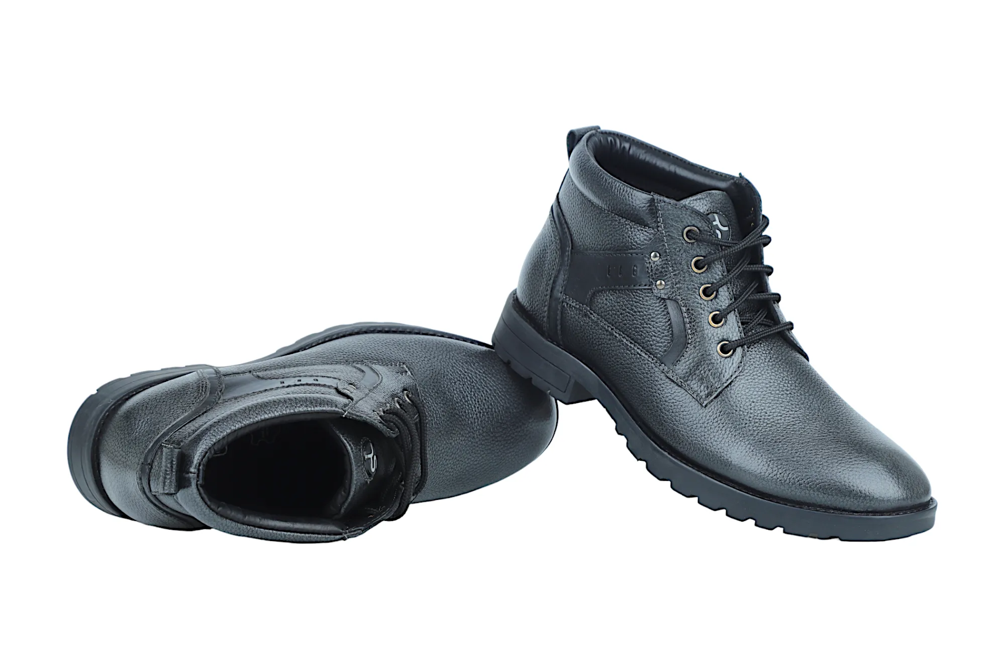 Mens Leather Casual Boot Shoe 38013