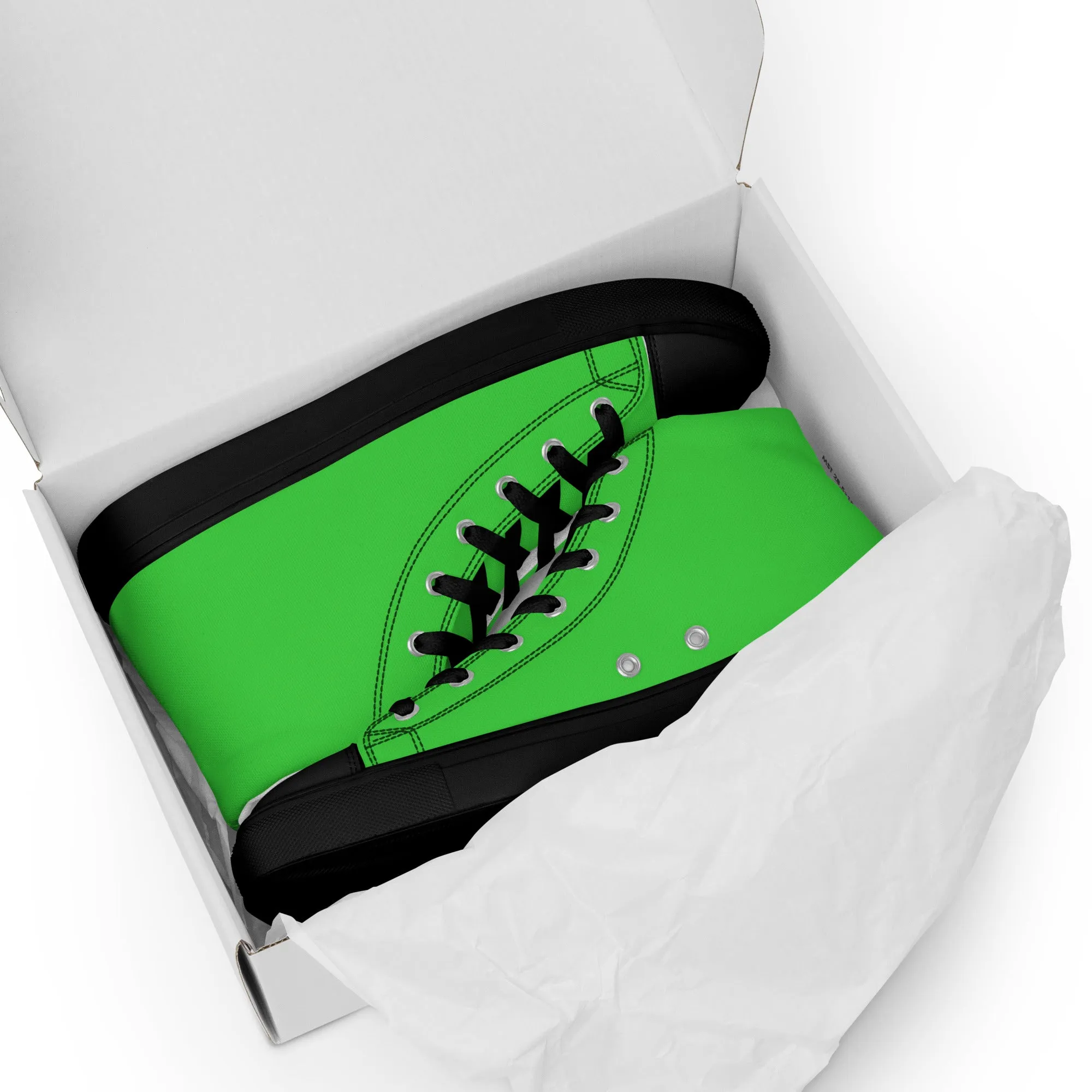 Men’s Lime Green High Top Shoes