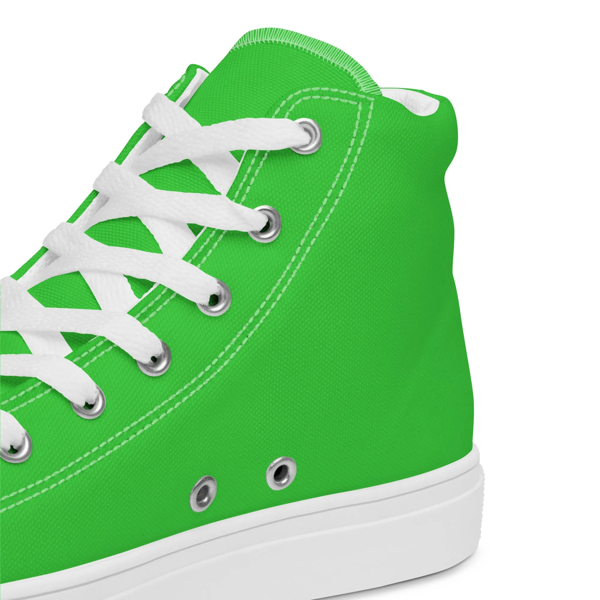 Men’s Lime Green High Top Shoes