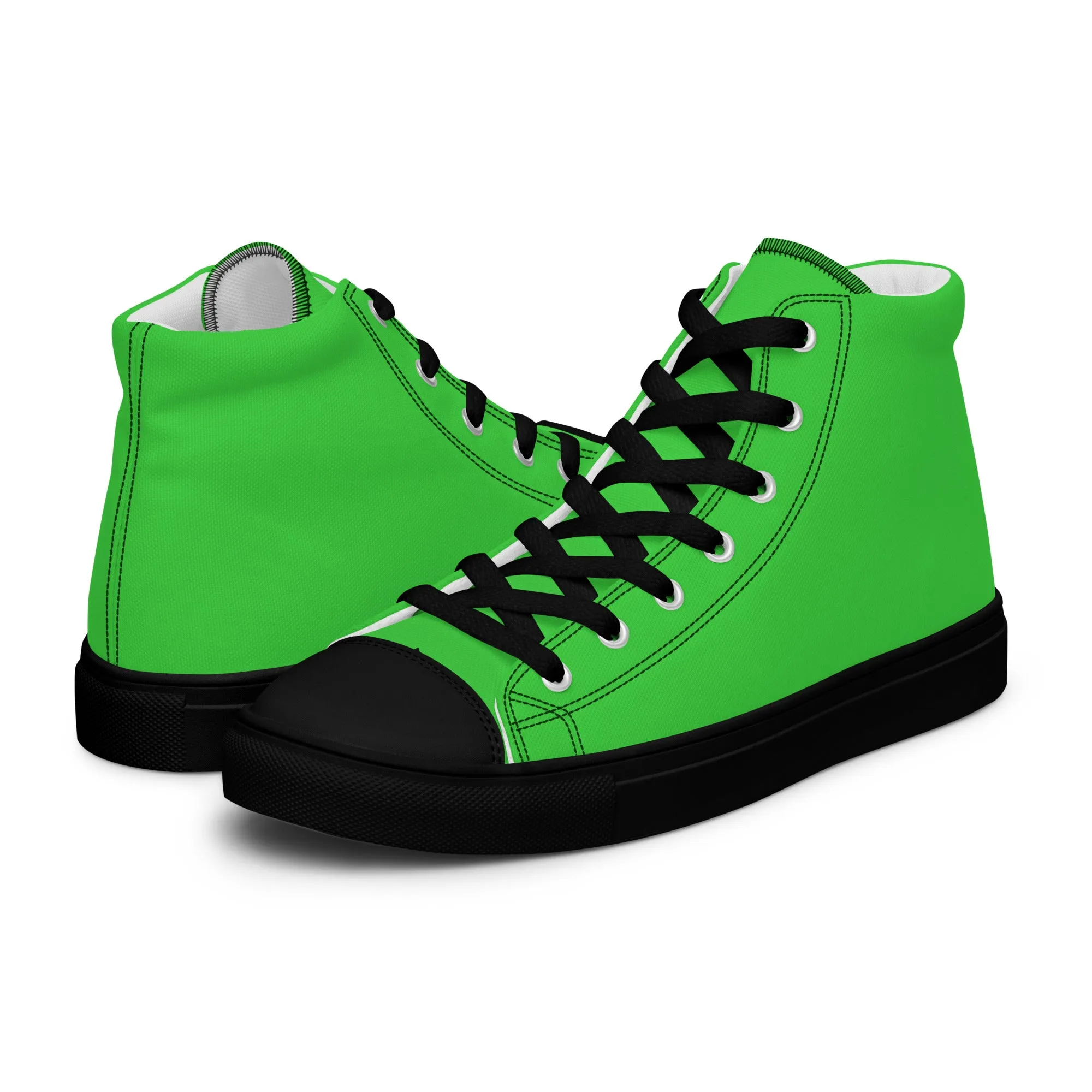 Men’s Lime Green High Top Shoes