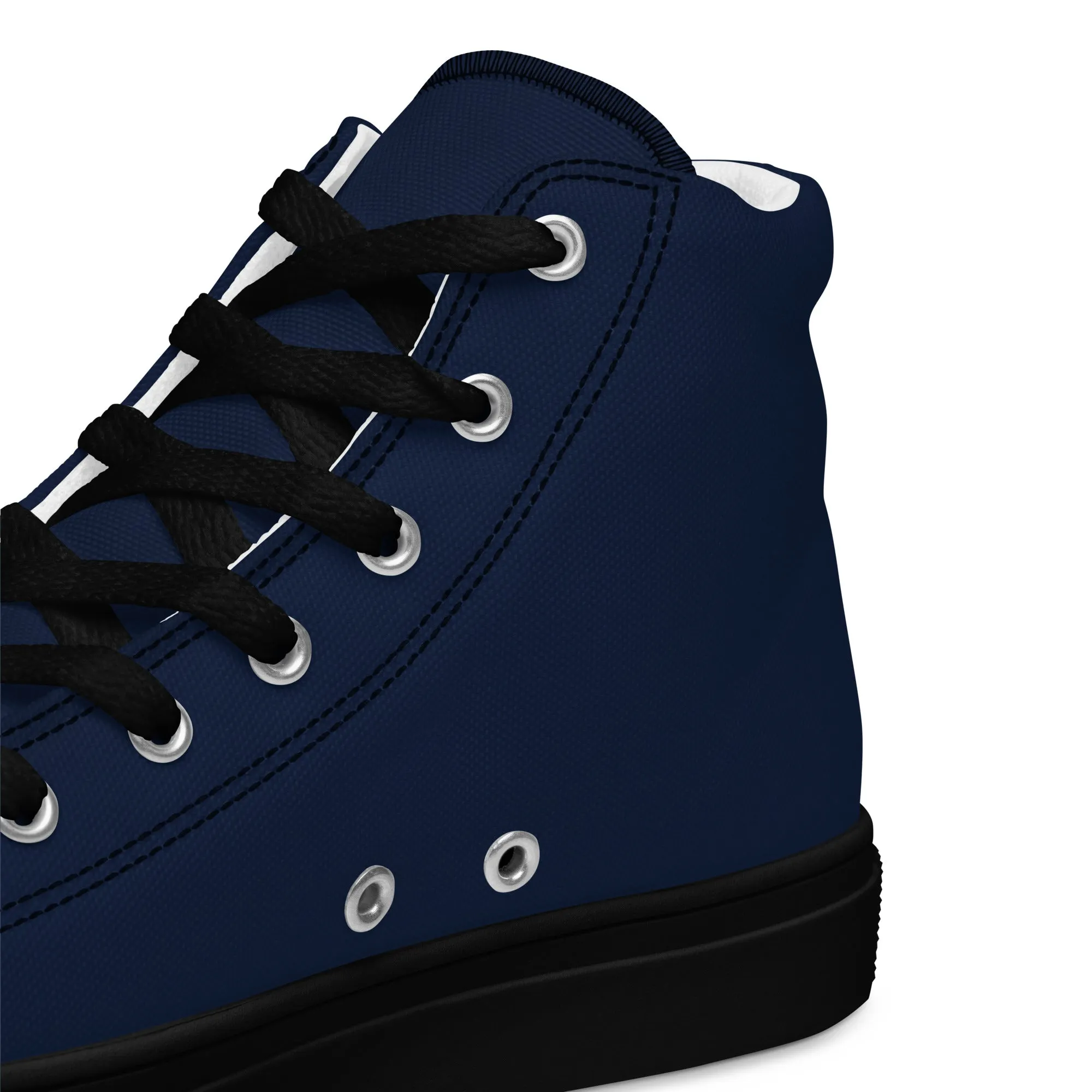 Men’s Navy Blue High Top Shoes