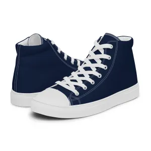 Men’s Navy Blue High Top Shoes