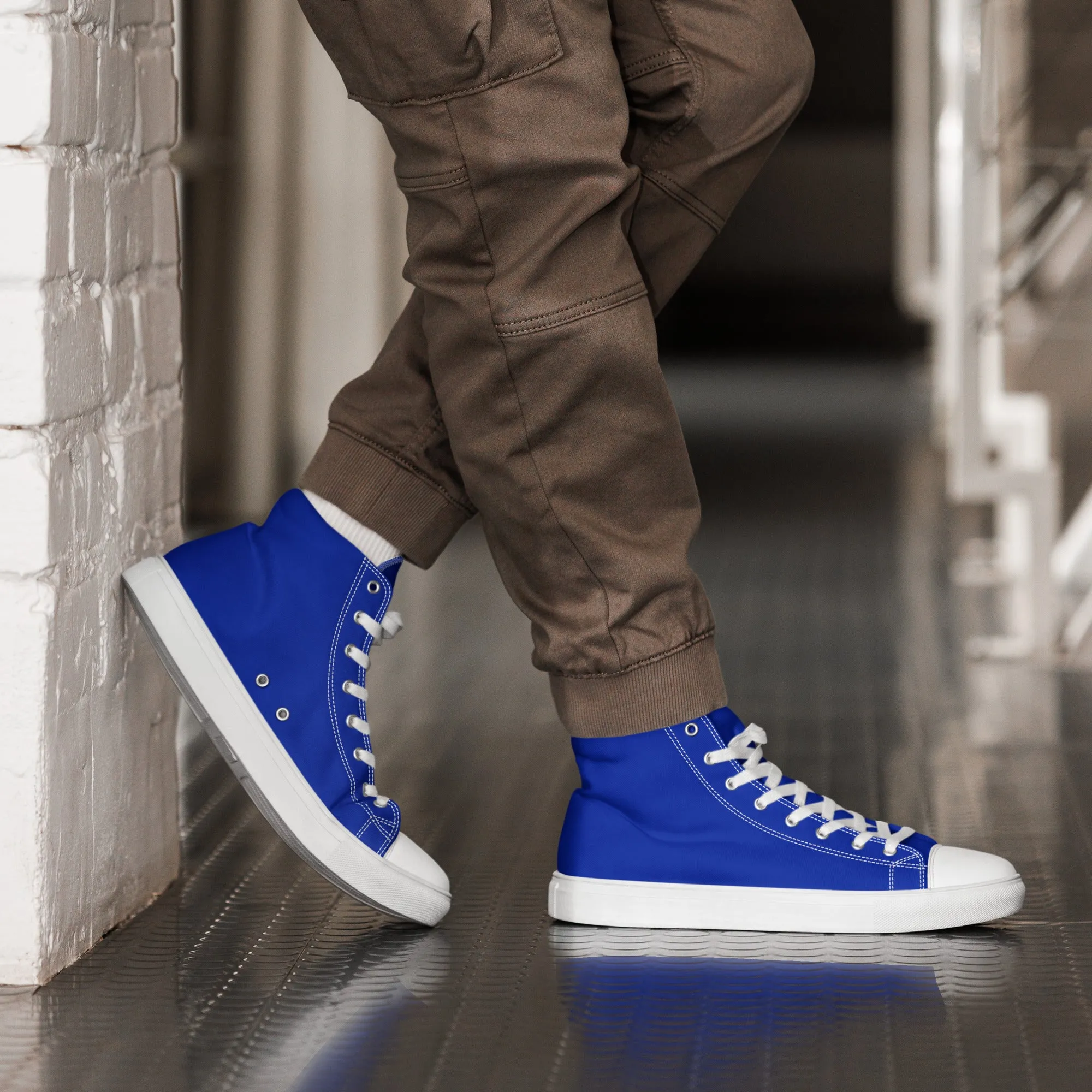 Men’s Royal Blue High Top Shoes