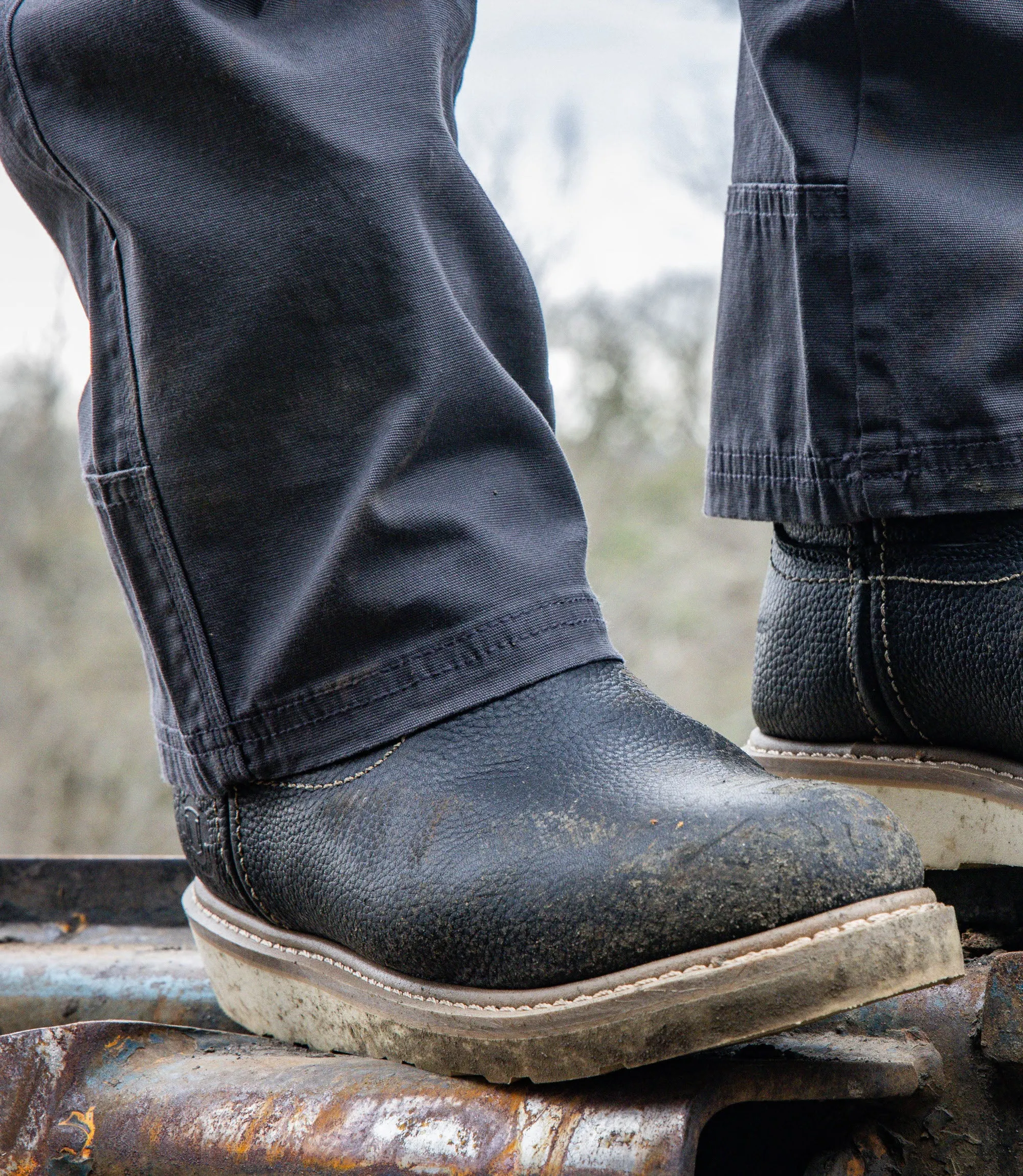 Men's Wedge Wellington Waterproof Work Boot