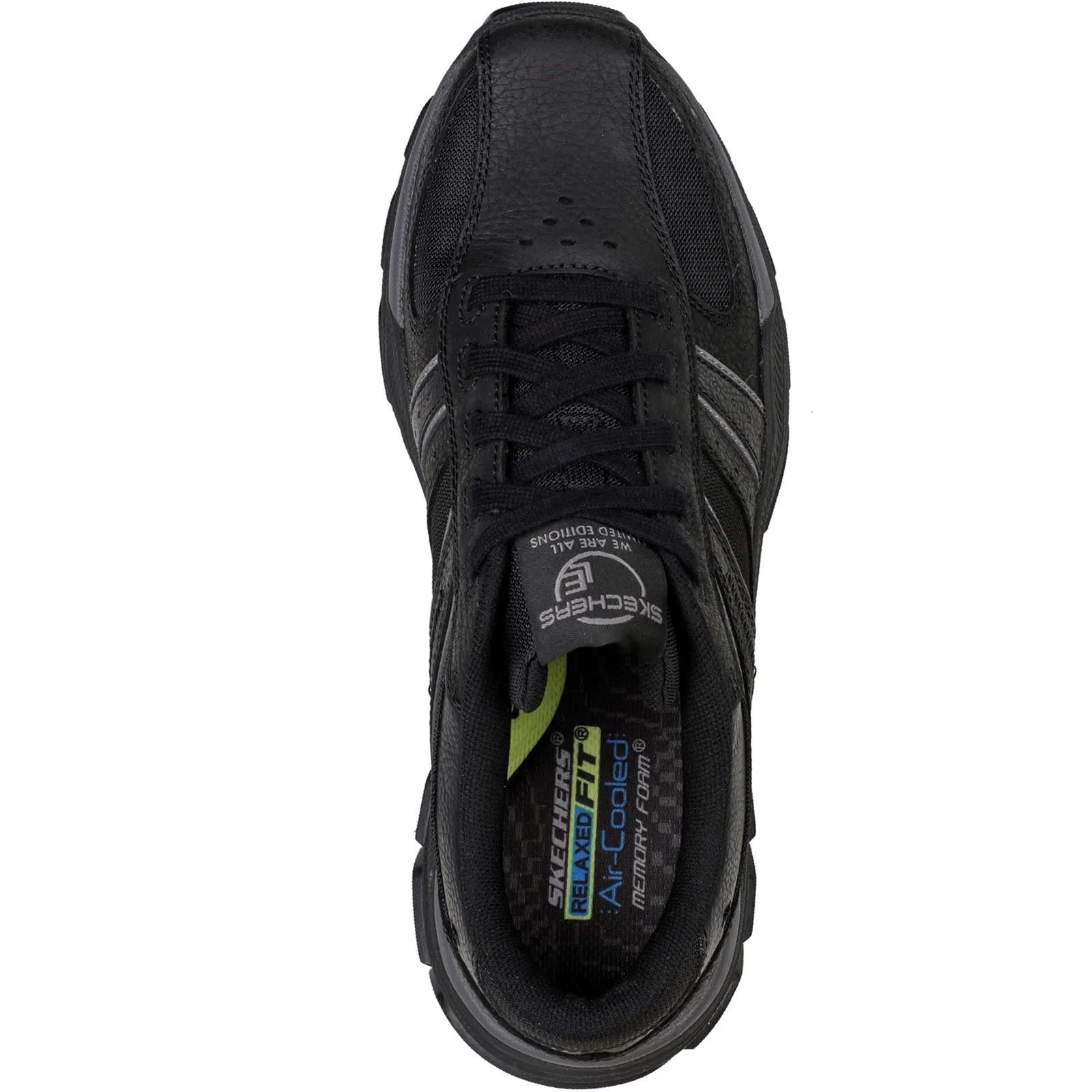 Men's Wide Fit Skechers 204330 Respected Lace Up Trainers