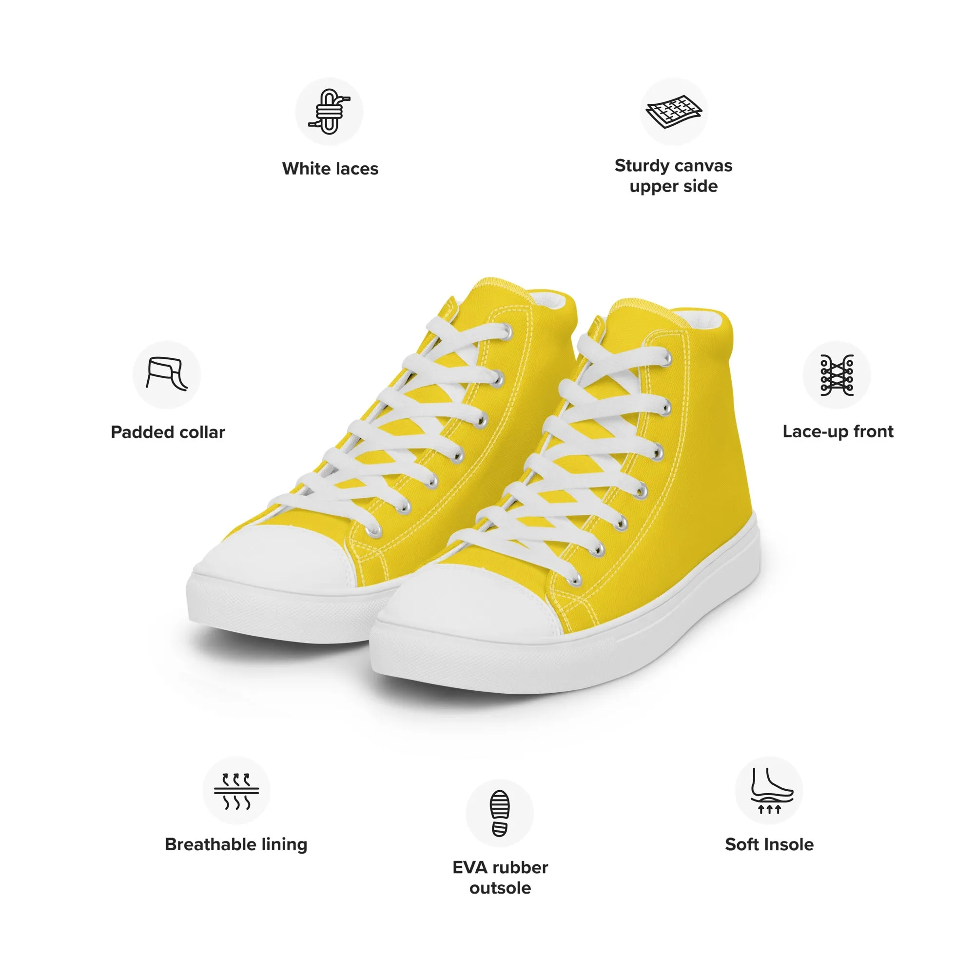 Men’s Yellow High Top Shoes