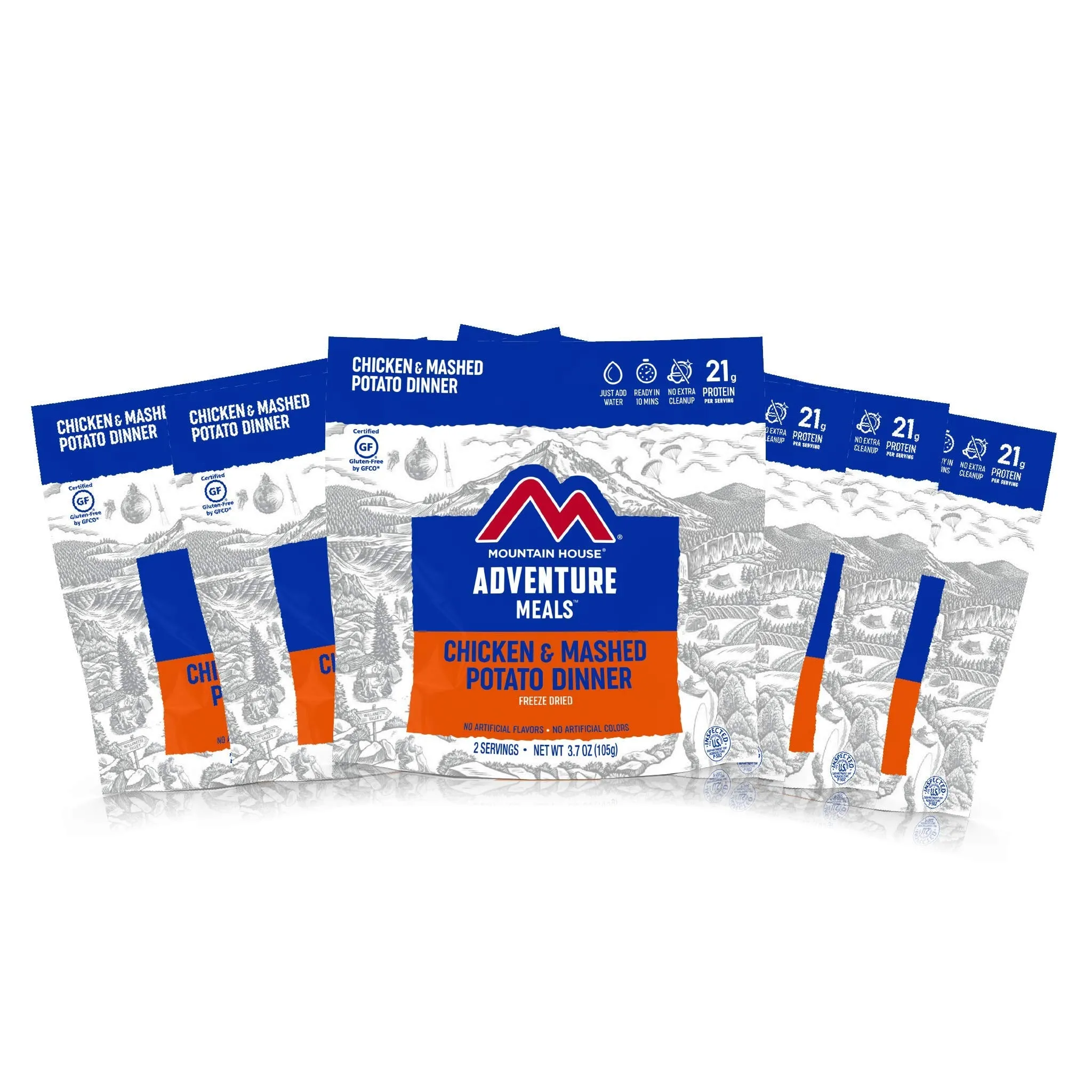 Mountain House - Chicken and Mashed Potato Dinner Pouch - 6 Pack