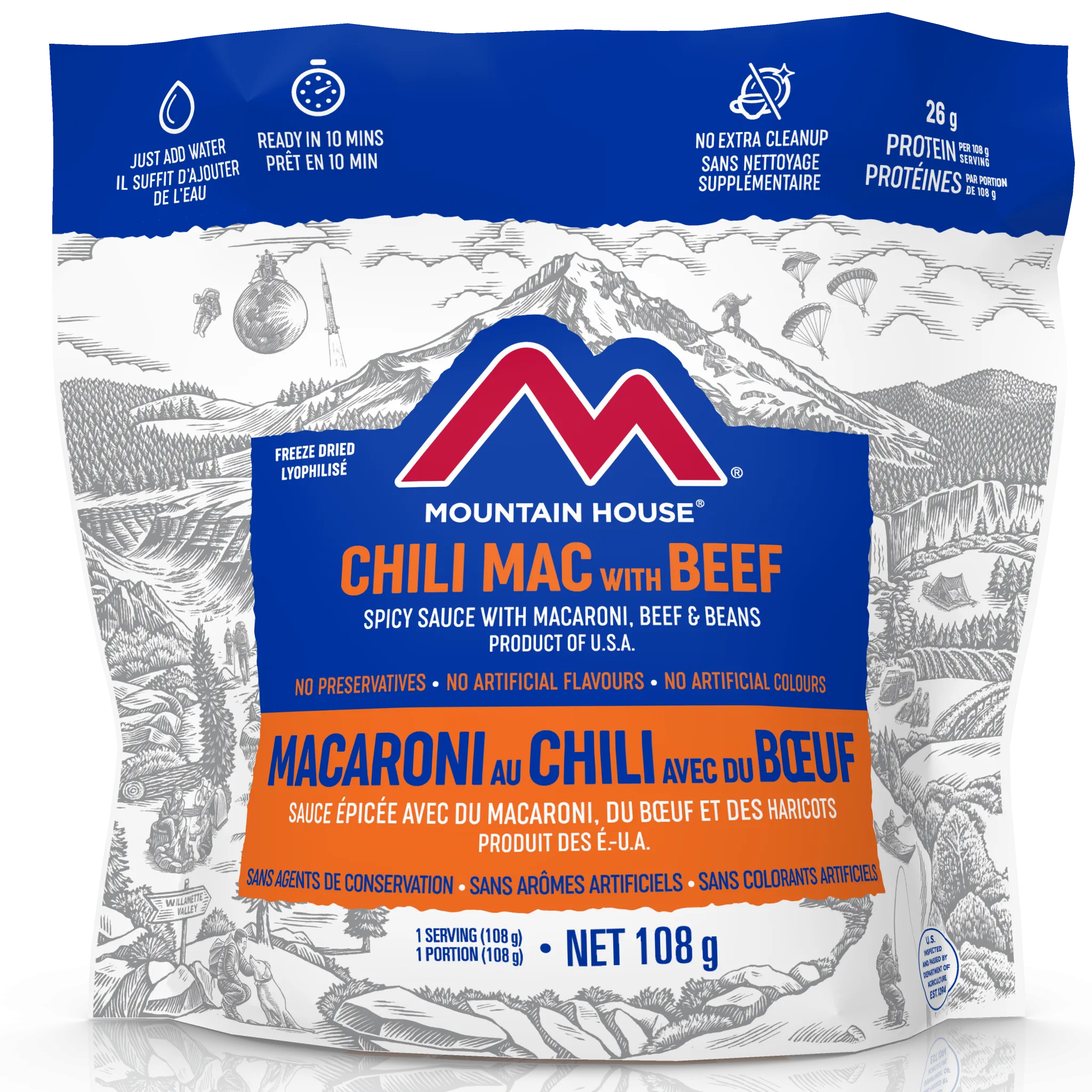 Mountain House Chili Mac with Beef Pouch - One Serving