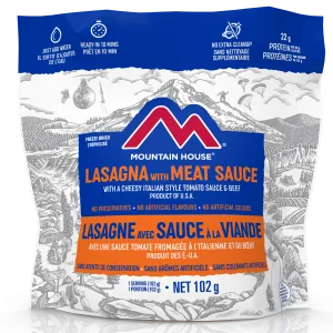 Mountain House Lasagna with Meat Sauce Pouch - One Serving