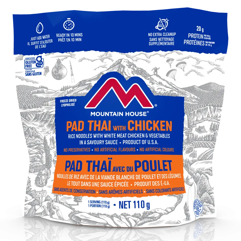 Mountain House Pad Thai with Chicken Pouch (Gluten Free) - One Serving