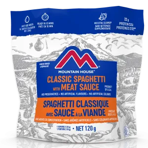 Mountain House Spaghetti with Meat Sauce Pouch - One Serving