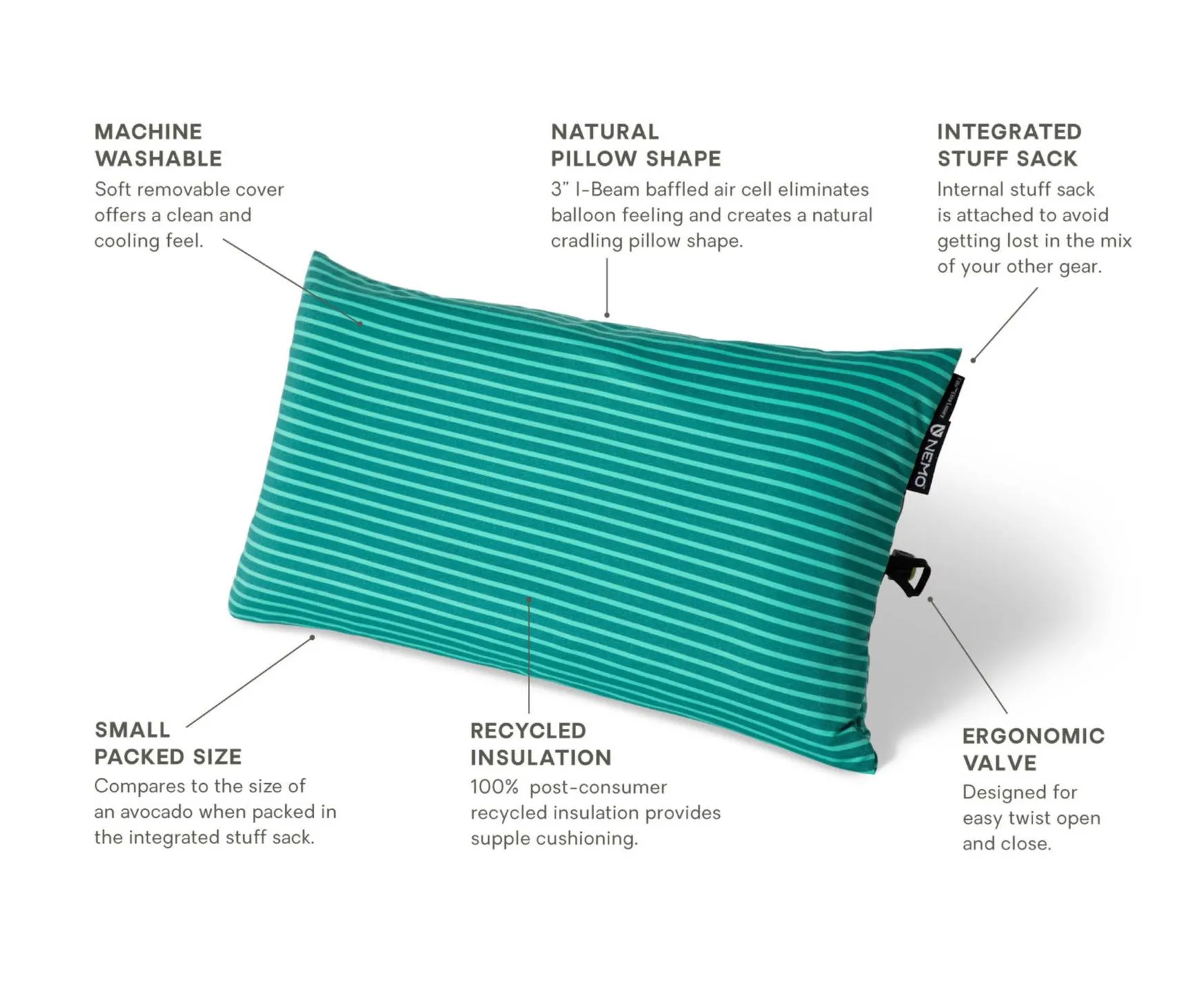 NEMO Fillo Elite Luxury Backpacking Pillow