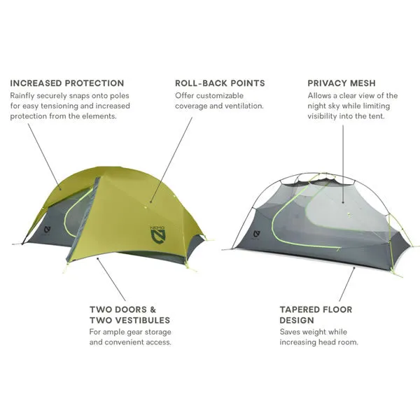 Nemo Firefly 2P: 2 Person Ultralight Backpacking / Hiking Tent