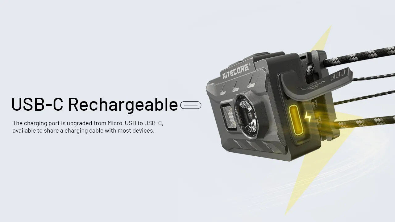 Nitecore NU20 Classic 360 Lumen USB-C Rechargeable Lightweight Outdoor Headlamp