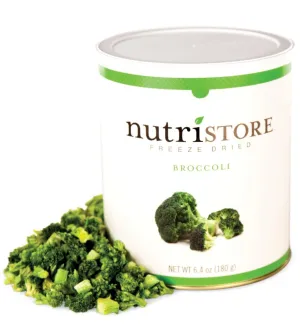 Nutristore Freeze-Dried Broccoli #10 Can - 20 Servings