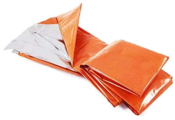 Orange Emergency Aluminized Heavy Duty Mylar Blanket