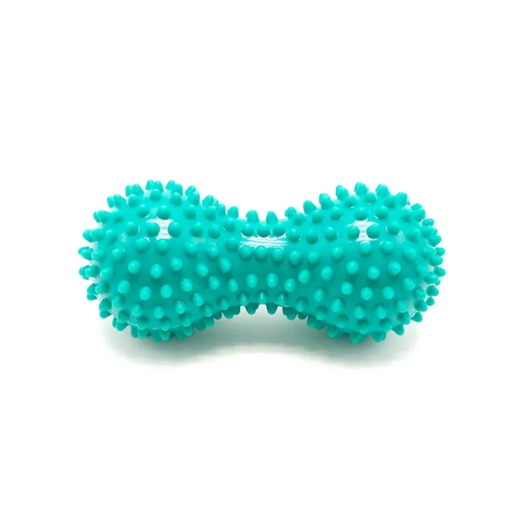 Peanut Shape Relieve Muscle Pain PVC Spike Massage Ball(Green)