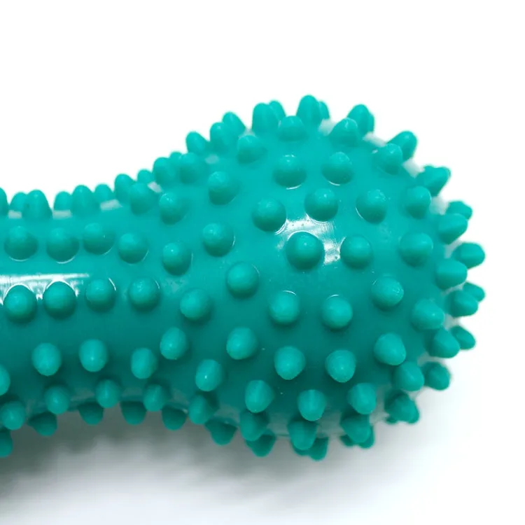 Peanut Shape Relieve Muscle Pain PVC Spike Massage Ball(Green)