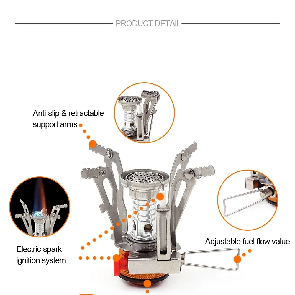 Portable Gas Stove Folding 3000W Mini Camping Stove Cooker