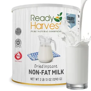 Ready Harvest Dried Powdered Dry Milk - 20 Year Shelf Life - #10 Can