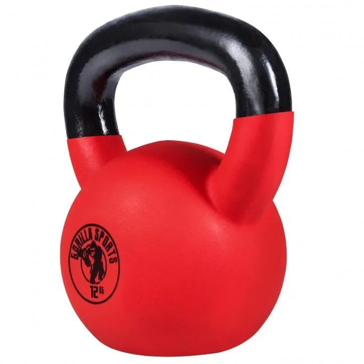 Rubber Coated Kettlebell 12KG