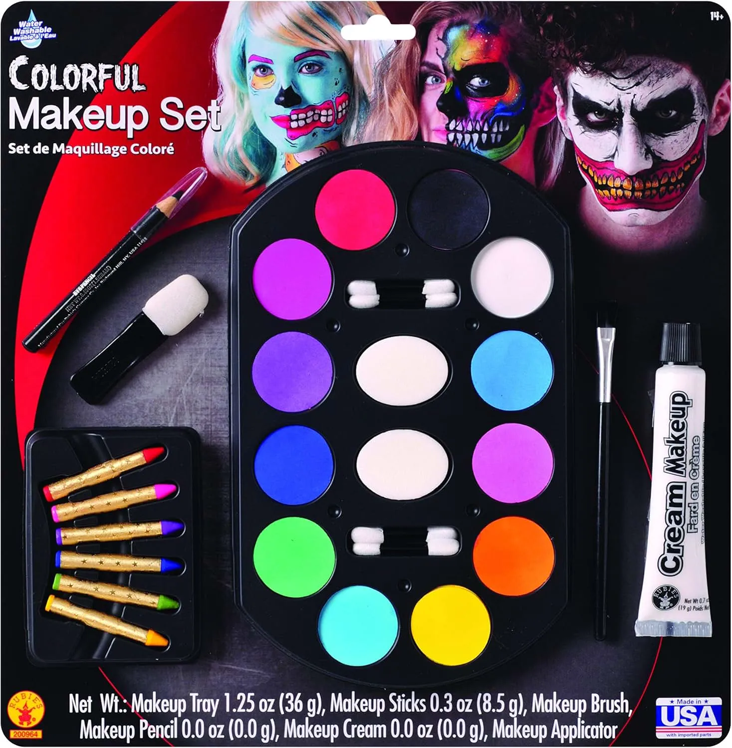 Rubie's Bright Colors Makeup Value Kit