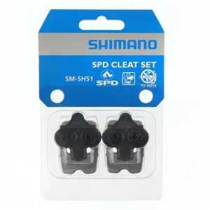 Shimano SM-SH51 Single Release SPD Cleat Set with Cleat Nut