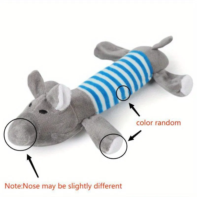 Squeaky Dog Toy - Pig/Elephant/Duck