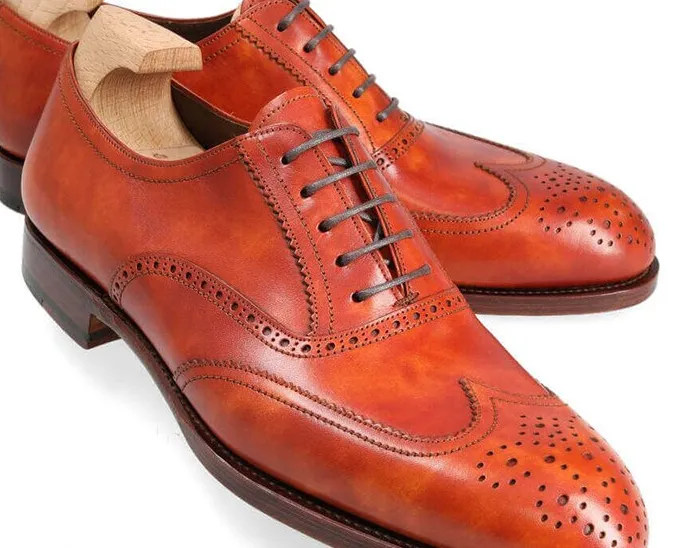 Tangerine Oxford Lace Up Shoes