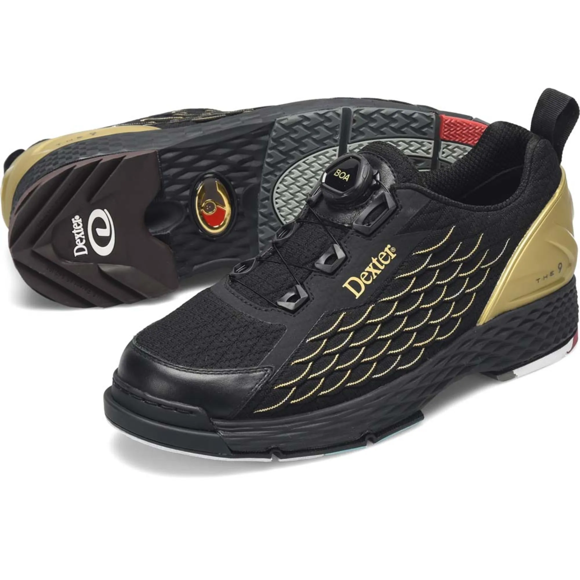 The C-9 Knit Boa Black/ Gold Wide Shoes